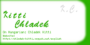 kitti chladek business card